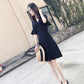 Female Summer Vintage Casual Official Dress Elegant Little Fresh Holiday Dress Slim Short Graceful Party Dress