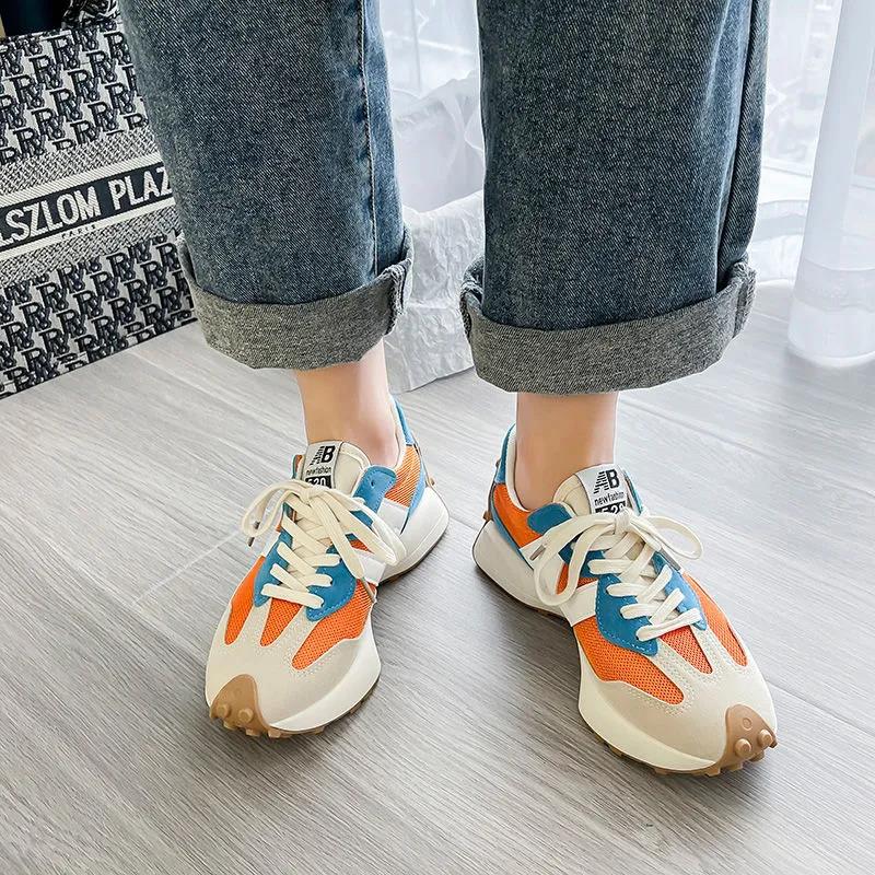 Xiaoman Waist Forrest Gump Shoes Female Korean Version of Thick-soled Mesh Breathable Old Shoes Student Casual Sports Shoes