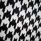 Modern Fashion Classic Round Carpet Black and White Houndstooth Round Bedroom Carpet Living Room Crystal Velvet Hallway Carpet Floor Mat