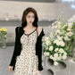 Female Summer Simple Leisure All Kinds of Waist Show Thin Elegant Floral Suspender Lace Dress