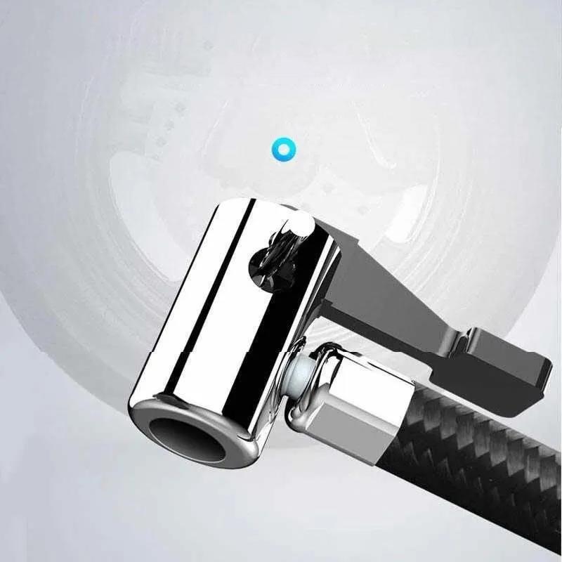 100W Dual-cylinder Car Air Pump Tire Pressure Monitor Tire Inflator Multi-function Car Pump Cigarette Lighter  Head