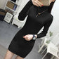Women Sweaters and Pullovers Knit Long Sleeve Sweater Dress Female Jumper Tops