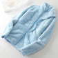 Coral Fleece Plush Jacket Women's Autumn and Winter Fleece Warm Loose Jacket Solid Color Stand Collar Zipper Jacket