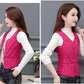 Autumn and Winter Down Cotton Lightweight Slim-fit Plus Fleece Inner Wear Warm Vest Women