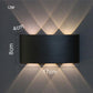 Nordic Led Wall Lamp Aluminum Outdoor Indoor White Black Stairs Bedroom Bedside Bathroom wall Light