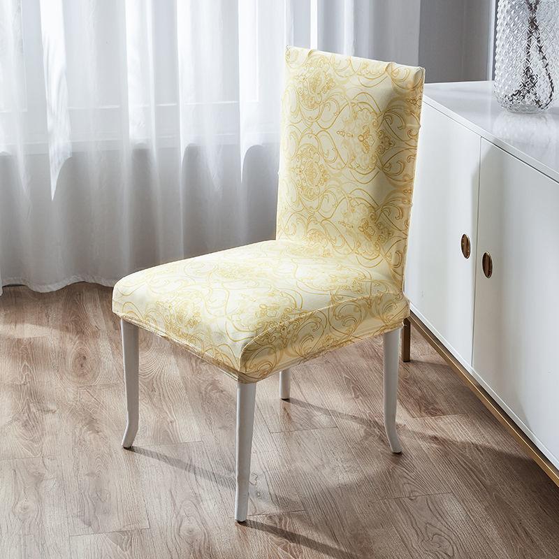 1/2/4/6Pcs Printed Spandex Fabric Chair Cover Washable Chair Covers Seat Slipcovers Stretch Dining Seat Covers for Party Hotel