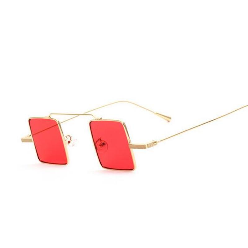 WTEMPO Fashion Prince Mirror Sunglass Women Personality Reflective Small Square Sunglasses Women Bra