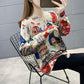 Peacock Pattern Pullover Sweater Women Fall/winter Ethnic Style Print Knit Sweater Outer Wear Jumper Tops