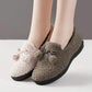 Breathable Soft-soled Non-slip Cotton Shoes, Ladies Flat-bottomed One-step Warmth and Windproof Comfortable Shoes
