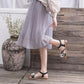 35-43 Large Size Fairy Shoes Flat-bottomed Gentle Flower Sandals Fashion Set Toe Slip-toe Beach Shoes