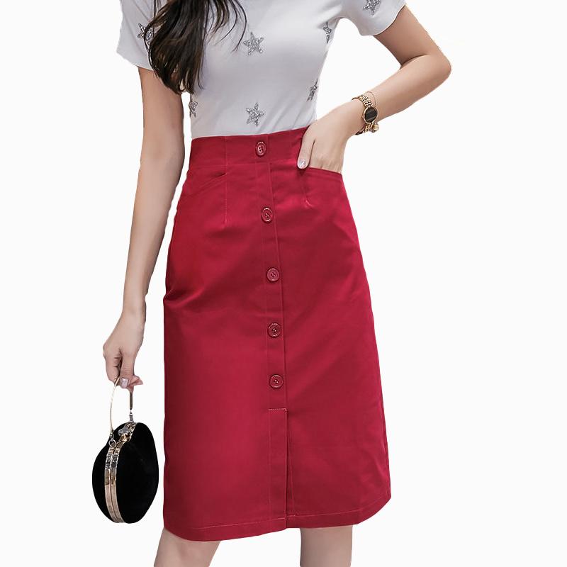 Women Sexy Tight A-line High Waist Hip Skirt Knee-length Split Fork Zipper Club Casual Home Office