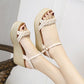 Mid-heel Sandals Women's Summer Slope with Platform Sandals