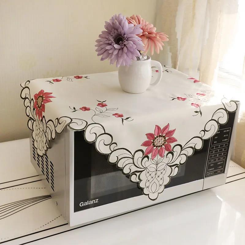 40*80cm Microwave Oven Cover Dust Cover Cloth Cover Oil Cover Cloth Oven Cover Three Sides All-inclusive