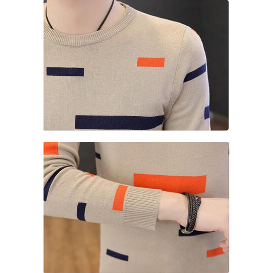 Male Sweater 2019 Autumn Winter Fashion O-neck Pullover Casual Slimfit Mens Wool Knitted Sweaters