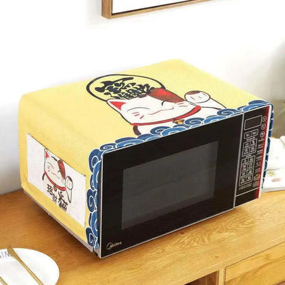 Microwave Oven Cover Dust Cover General Oil and Waterproof Cover Cloth Fabric