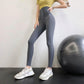 Autumn and Winter Plus Velvet Shark Skin Yoggjong Women Wear Buckle Fitness Abdomen High Waist Sports Peach Hips Bottom Barbise Pants