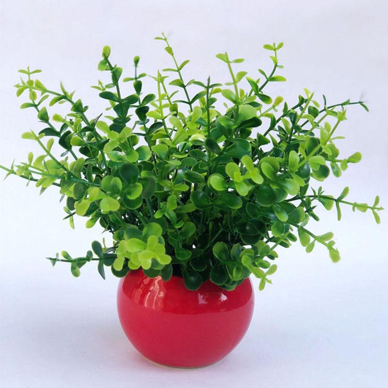 Artificial Flower Ceramic Set  Decorations Floral Art Fake Flowers Small Potted Plants Home Decorations Wedding Decoration