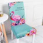 2/4/6pcs Printed Dining Chair Cover Stretch Anti-dirty Elastic Seat Cover Used for Wedding Party Home Kitchen Dining Room Office Living Room