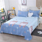 Three-piece Bedding Set Skin-friendly Bed Sheet Pillowcase Sanded Bed Sheet Double Bed Single Four Seasons Universal Washable