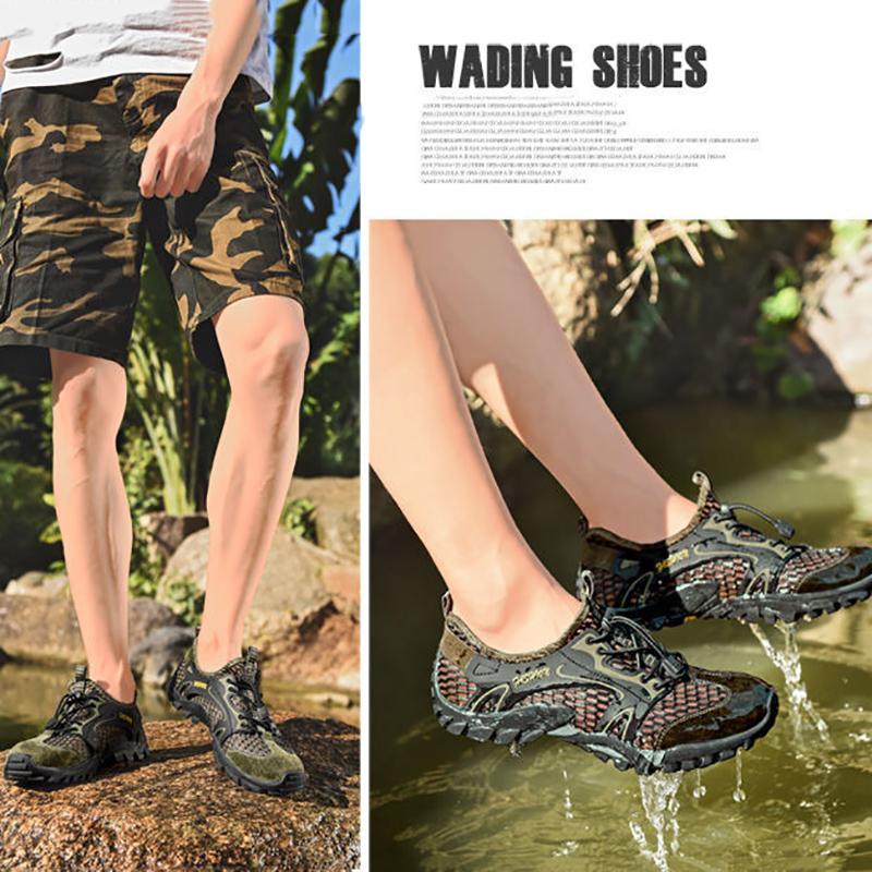 Breathable Sports Outdoor Net Shoes Men's Mesh Casual Hiking Shoes