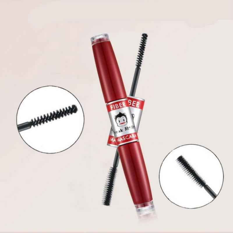 Double-headed mascara elastic non-staining lengthening encrypted graft fiber eyeliner eyebrow pencil