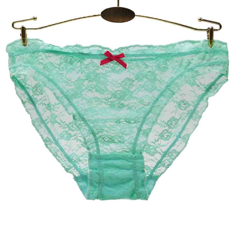 6 Pieces/set of Pure Cotton Underwear Women T-back Sexy Fashion Large Size Lace Solid Color Underwear