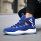 Basketball shoes men's breathable high-top sneakers men's wild casual flying woven mesh sneakers