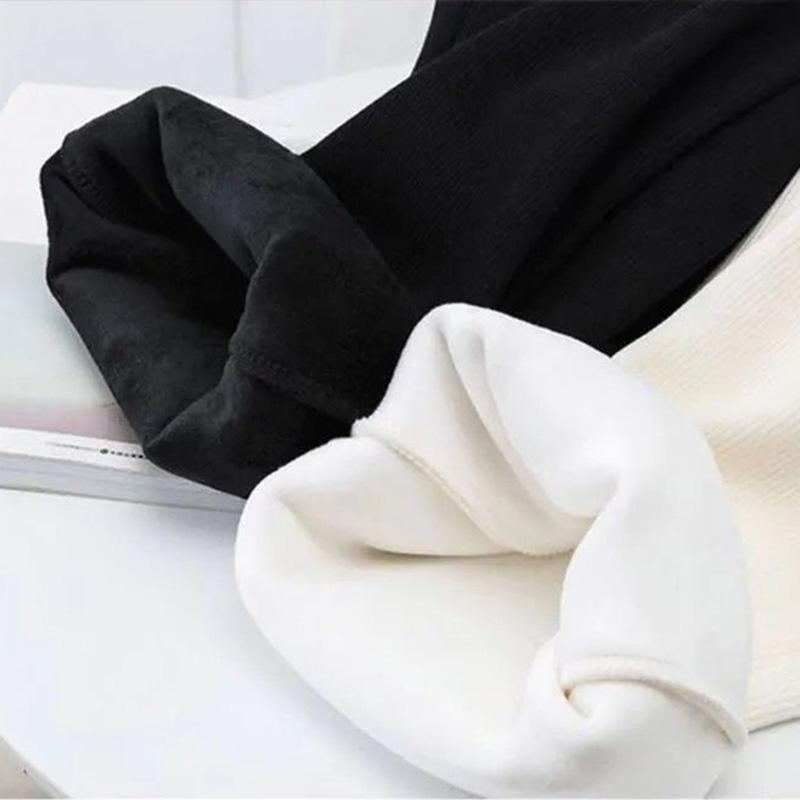Pants Female Winter Plus Velvet Thickening Loose Slim Harsh Trousers Female Students High Waist Wild Seating Casual Straight Long Pants