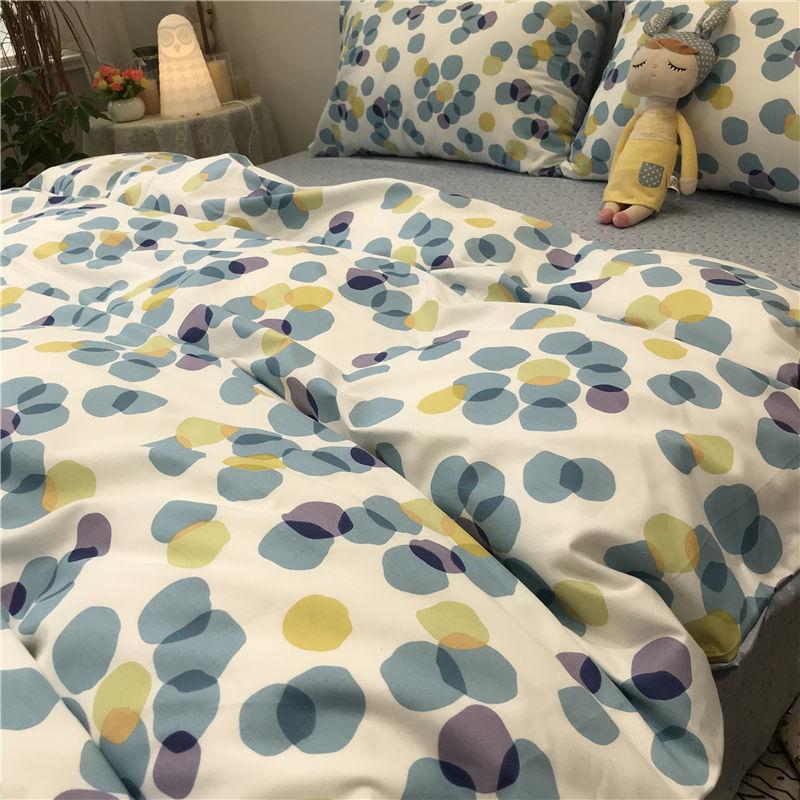 Fresh Banana Leaf Ins Four-piece Bedding Quilt Cover Bedding Set
