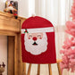 Christmas Decoration Seat Cover Elderly Style Dining Table and Chair Household Seat Cover Christmas Chair Cover Ornaments