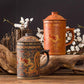 360ML Teacup with Infuser and Lid Handmade Hand Painted Dragon Beauty Purple Clay Tea Mug Ceramic Water Mug Drinkware