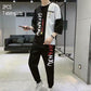 Men's Set Summer Printing Short-Sleeved T-Shirt Shorts Sportswear Tops Suit 2 Pieces Men's Set