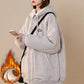 Zipper Cardigan Lamb Plush Hooded Sweater Plus Velvet Thick Winter Loose Jacket Casual Top Comfortable Sports Top Warm Cotton Clothes