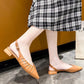 Sandals Women Summer Wear Casual Fashion All-match Baotou Word with Thick Heels High Heels Non-slip Pointed Sandals