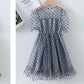 Children Dress Spring Summer Kids Clothing  Baby Girls Clothing Wave Point Short Sleeve Dress Girl Mesh Dress Ruffle