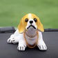 Car Shaking His Head Dog Car Ornaments Cute Shaking His Head Doll Cute Pet Car Ornaments Car Interior Decoration Supplies