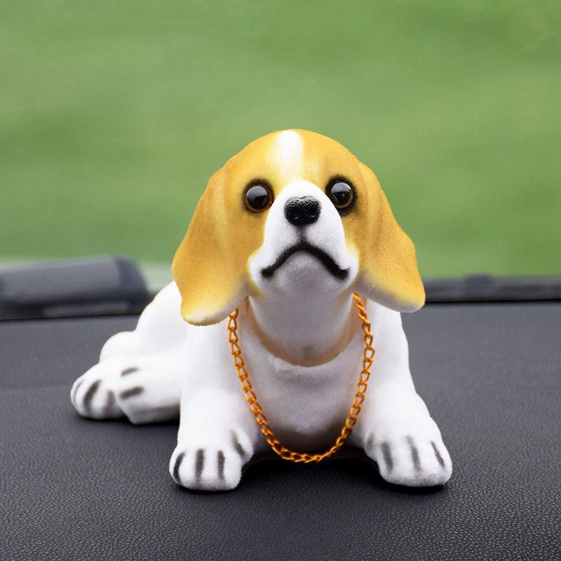 Car Shaking His Head Dog Car Ornaments Cute Shaking His Head Doll Cute Pet Car Ornaments Car Interior Decoration Supplies