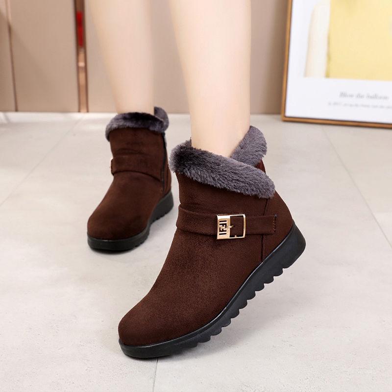 Women Ankle Boot Winter Plush Snow Boots Winter Cotton Shoes British Style Boots