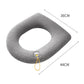 Warm Toilet Seat Cover Universal Toilet Seat Cushion Washable Pink Cute Toilet Seat Mat with Handle Bathroom Lavatory Cover Elongated Elastic Pad
