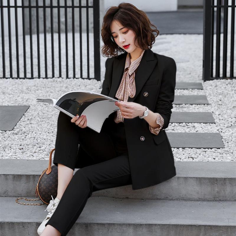 Women's Suit Jacket Spring and Autumn 2021 Korean Women's Professional Suit Small Suit Temperament Fashion Casual Style