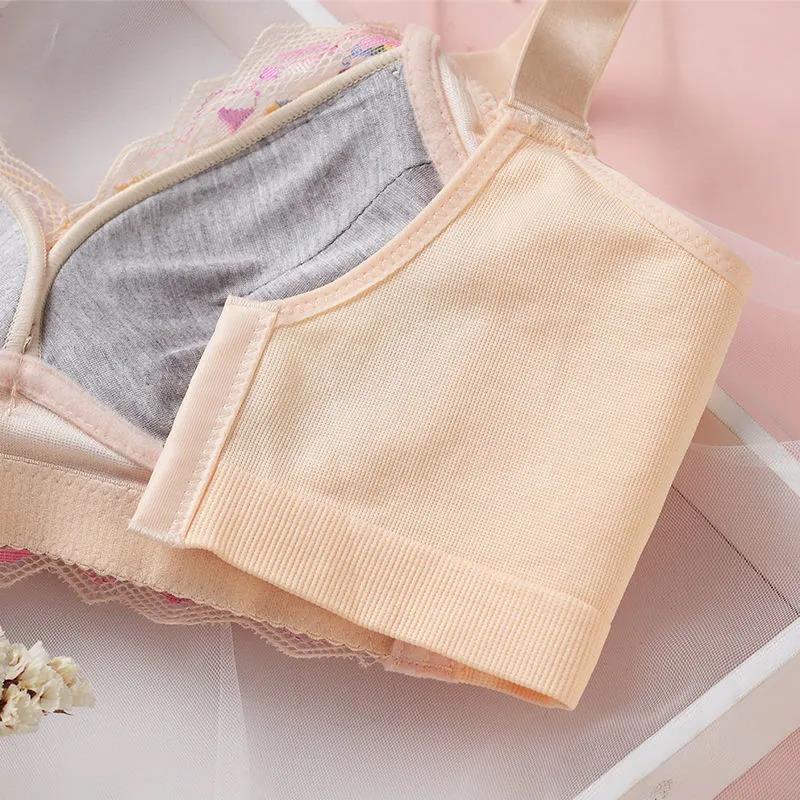 Lace Beautiful Back Underwear Small Chest Gathered Anti-sagging No Steel Ring Adjustment Type Closed Breast Sexy Bra