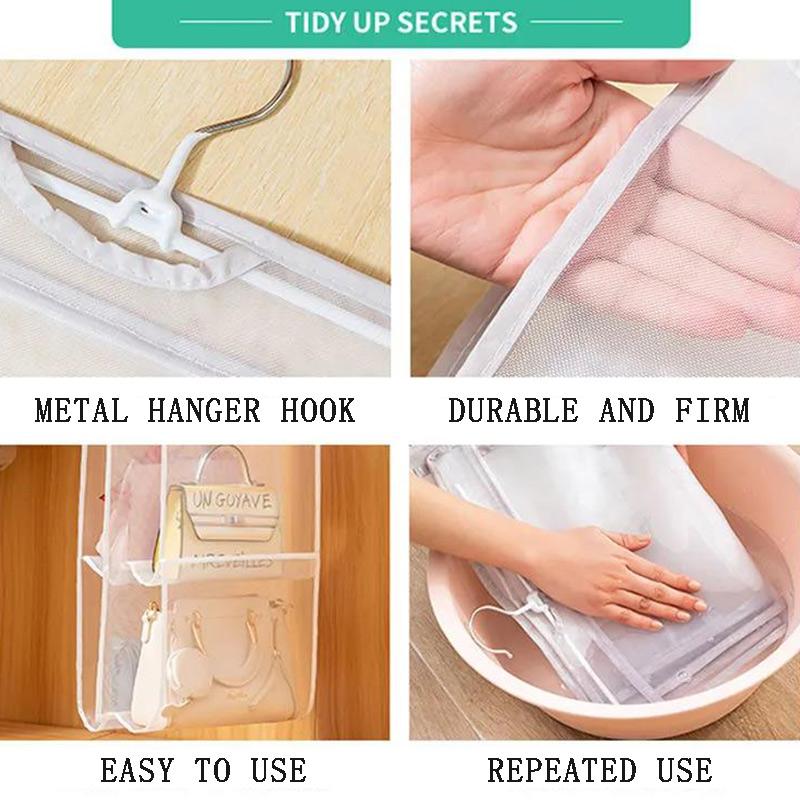 Bag Storage Bag Multi-layer Hanging Leather Bag Anti-deformation Bag Wardrobe Bag Hanging Bag