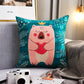 Happy Animal Printing Pillow Home Sofa Pillow Breathable Car Pillow Rest Relaxation Artifact