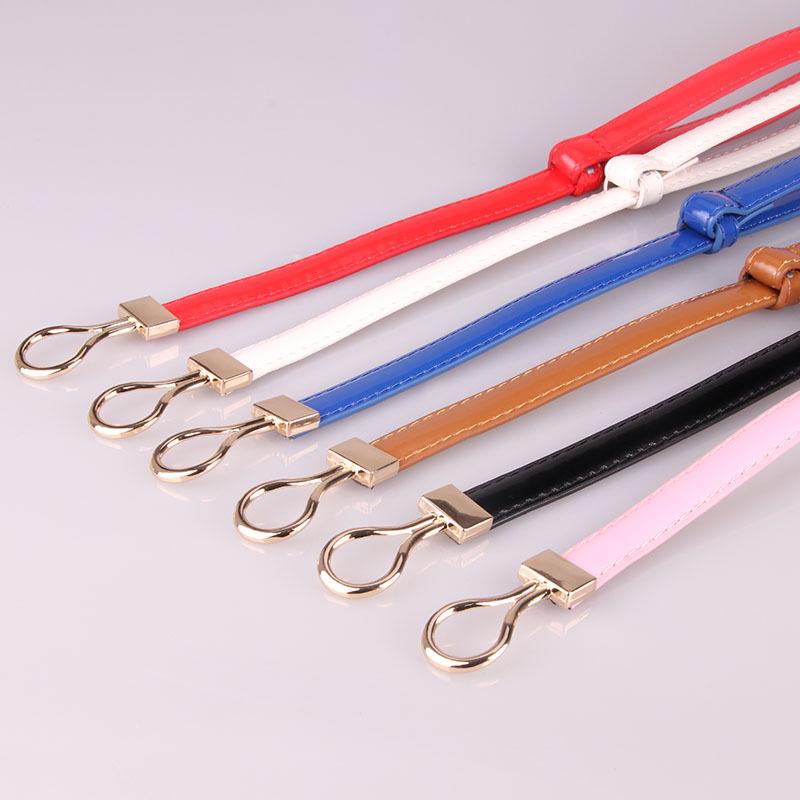 Women Belt Buckle Adjustment Belt Women Wild Dress Decoration Thin Belt