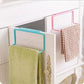 4Pcs Towel Rack Cabinet Door Back Type Single Rod Plastic Rag Rack Drawer Hanging Towel Bar Holder Racks