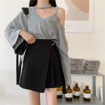 Irregular Circle Women Sexy Tight Irregular A-line High Waist Short Skirt Zipper Elastic Waist Club Casual Home Office