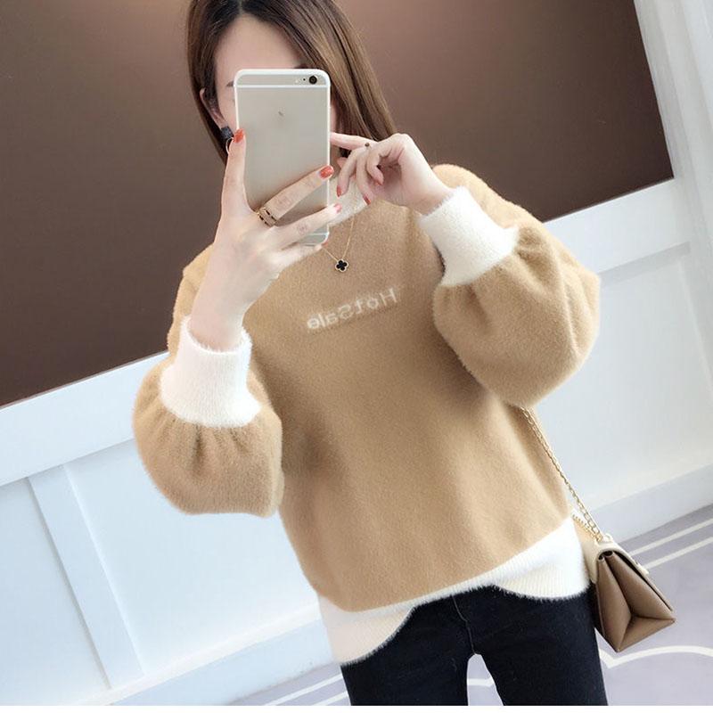 Autumn and Winter Thick Sweater European and American Style Jacket Loose Casual Young Women's Top