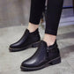 Chelsea Boots Women Elastic Ankle Pig Suede Brogue Boot Genuine Leather Quality Lady Shoes Handmade