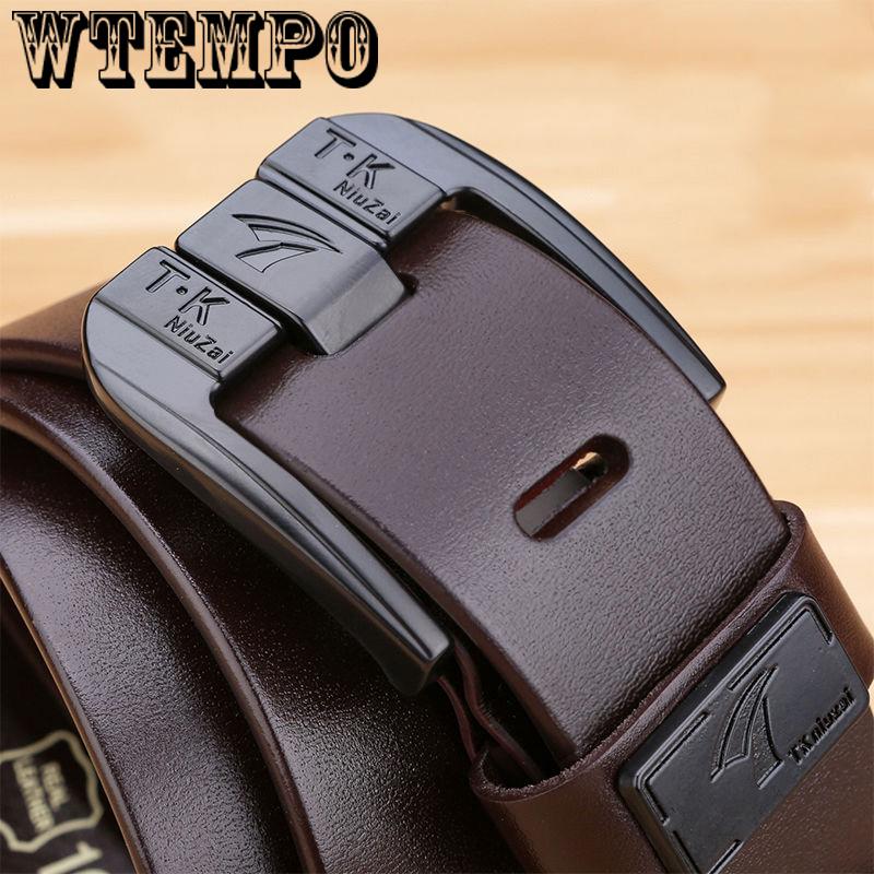 Fashion Designer Belts Men High Quality Genuine Leather Luxury Brand black Belt black Buckle