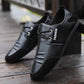Spring and Autumn Men's Shoes Breathable Casual Leather Shoes Large Size Flat Soft Sole Business Shoes
